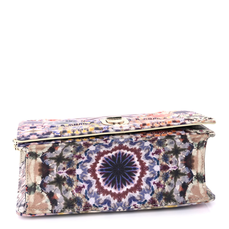 Christian Dior Calfskin Printed Small KaleiDiorscopic Diorama Flap Bag  Latte Multicolor Image 3