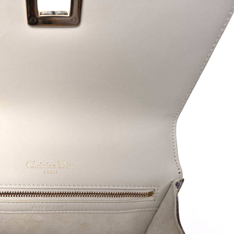 Christian Dior Calfskin Printed Small KaleiDiorscopic Diorama Flap Bag  Latte Multicolor Image 5