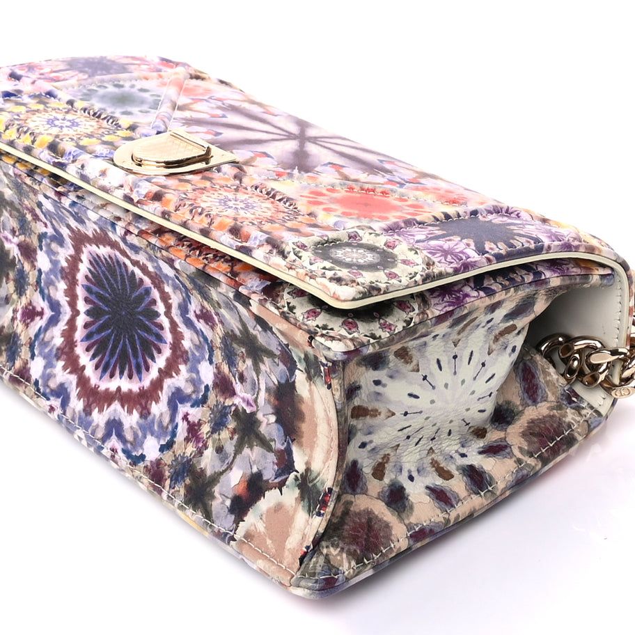 Christian Dior Calfskin Printed Small KaleiDiorscopic Diorama Flap Bag  Latte Multicolor Image 7