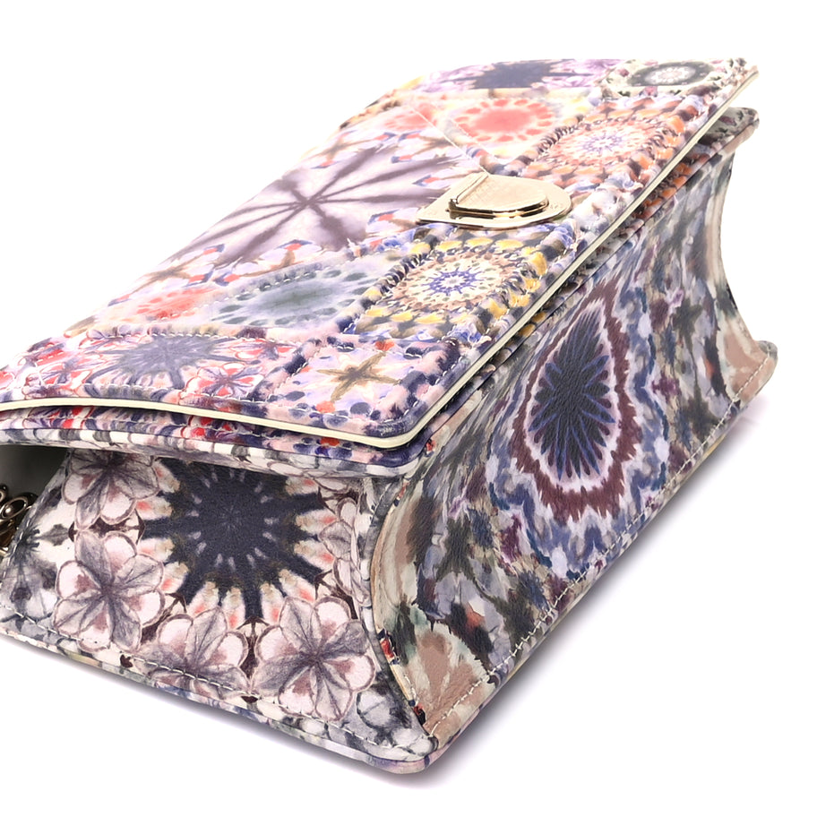 Christian Dior Calfskin Printed Small KaleiDiorscopic Diorama Flap Bag  Latte Multicolor Image 8