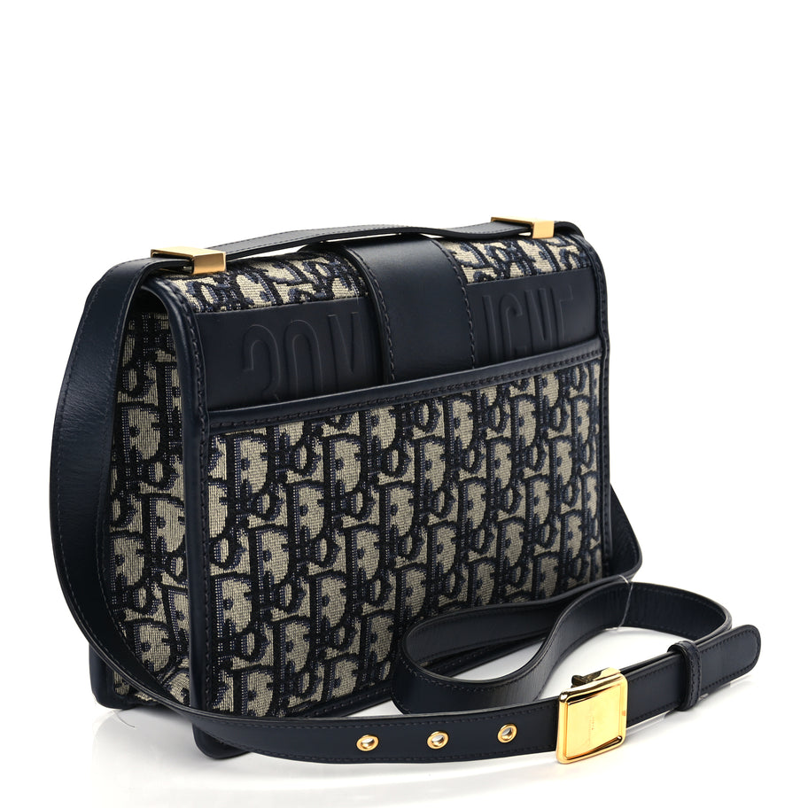 Christian Dior Oblique 30 Montaigne Flap Bag Blue Image 2