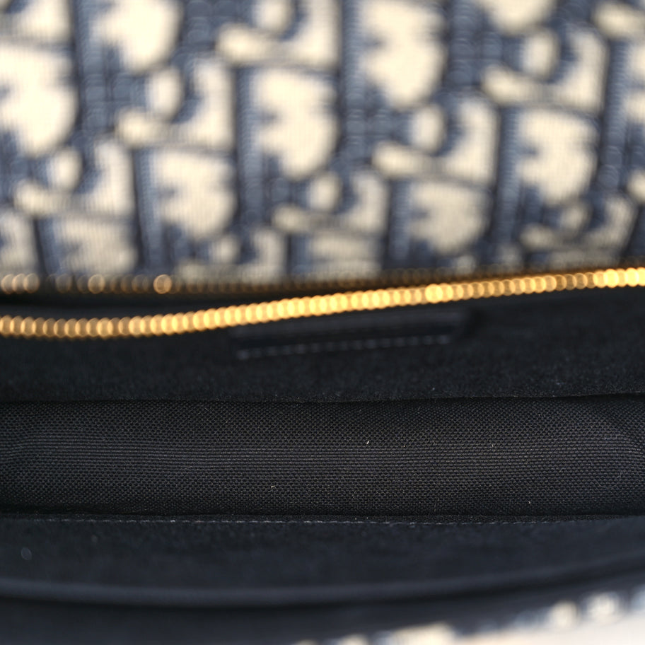 Christian Dior Oblique 30 Montaigne Flap Bag Blue Image 4