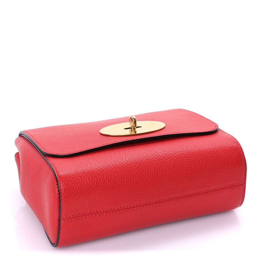 Mulberry Small Classic Grain Calfskin Small Lily Ruby Red Image 3