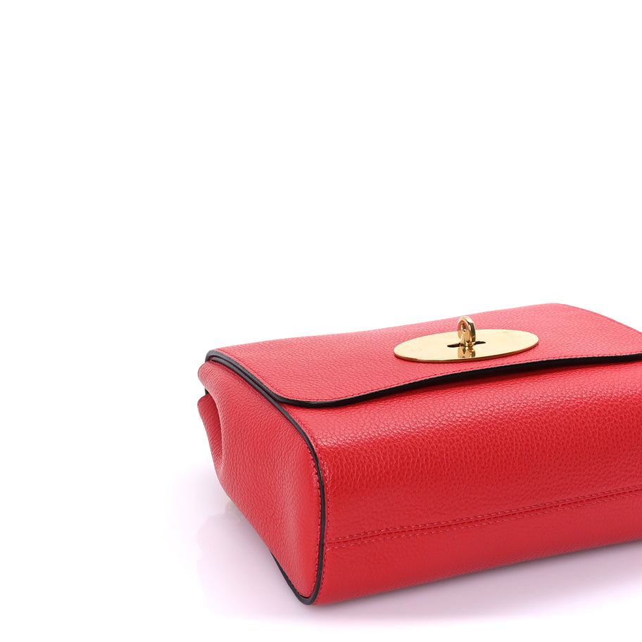 Mulberry Small Classic Grain Calfskin Small Lily Ruby Red Image 7