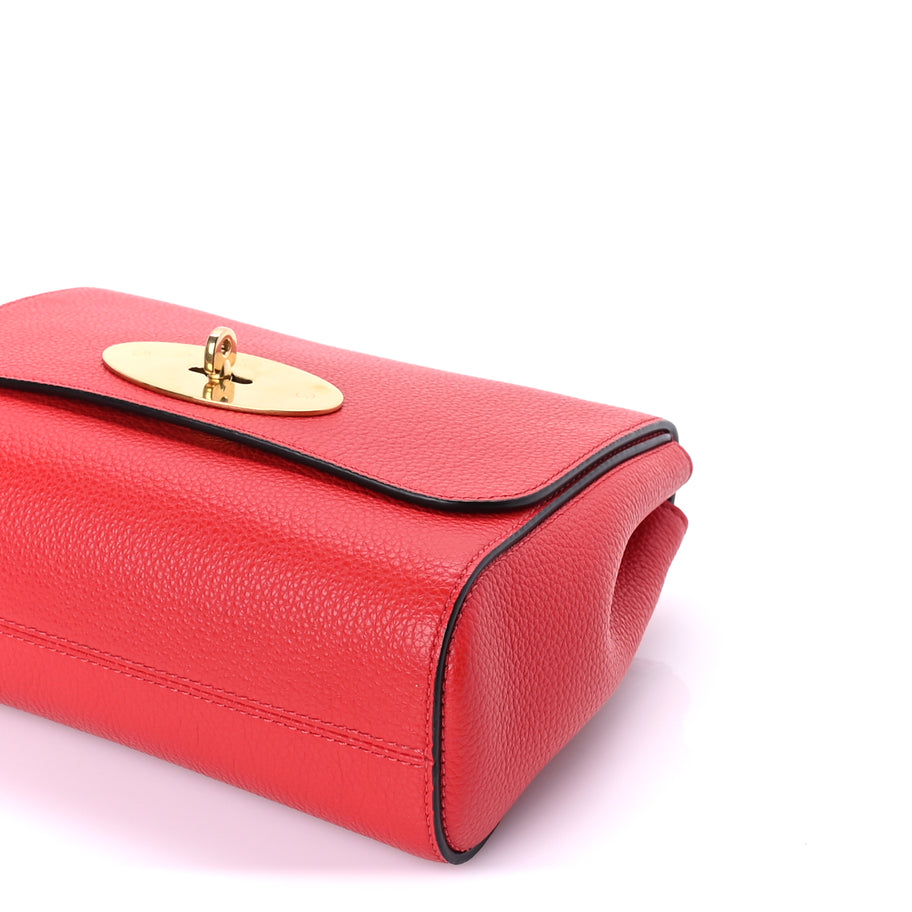 Mulberry Small Classic Grain Calfskin Small Lily Ruby Red Image 8