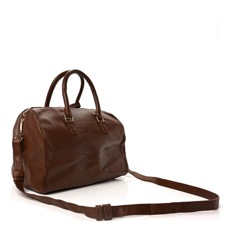 Saint Laurent Calfskin Classic Duffle 6 Havane Image 2