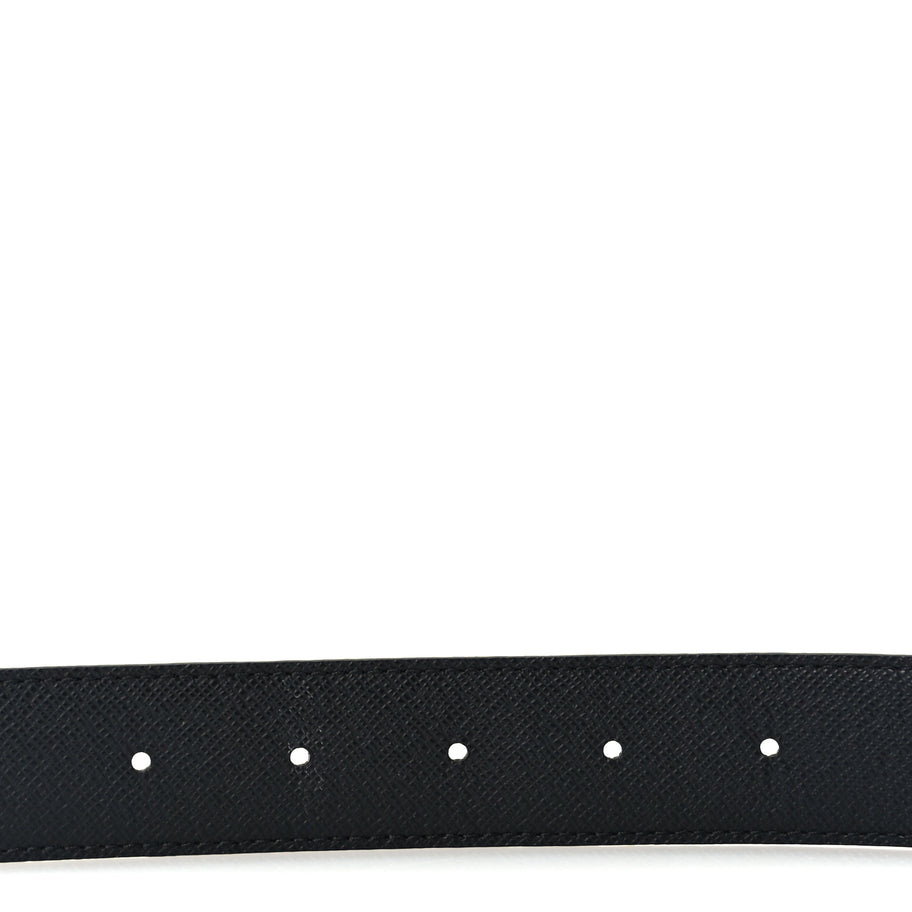 Louis Vuitton Calfskin Monogram 30mm LV Iconic Reversible Belt 75 30 Black Image 3