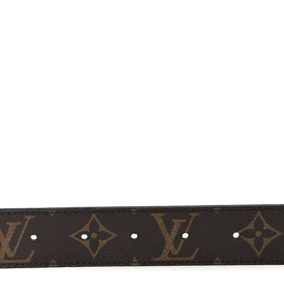 Louis Vuitton Calfskin Monogram 30mm LV Iconic Reversible Belt 75 30 Black Image 4