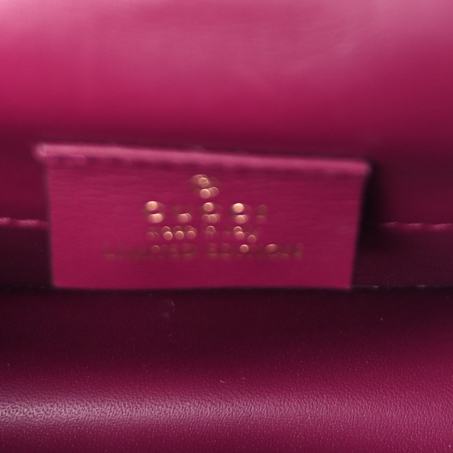 Gucci Snakeskin Web Super Mini Sylvie Chain Shoulder Bag Purple Image 4