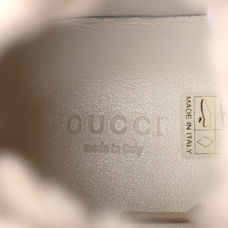 Gucci Guccissima Rabbit Fur Coda High Top Sneakers 39 White Image 8