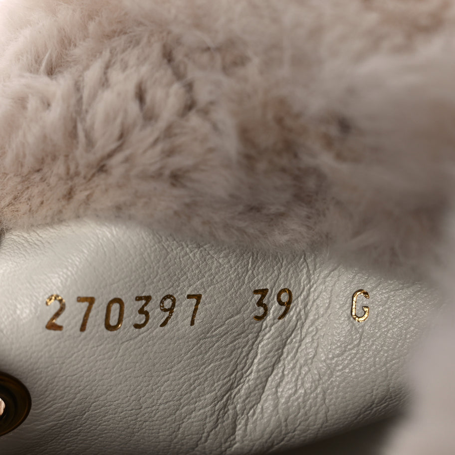 Gucci Guccissima Rabbit Fur Coda High Top Sneakers 39 White Image 9