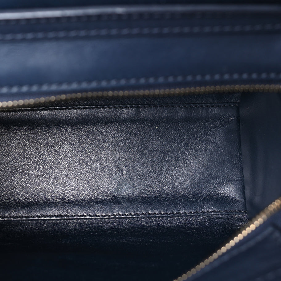 Celine Smooth Calfskin Nano Luggage Ink Image 4