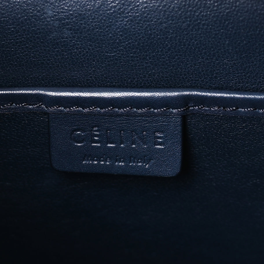 Celine Smooth Calfskin Nano Luggage Ink Image 5