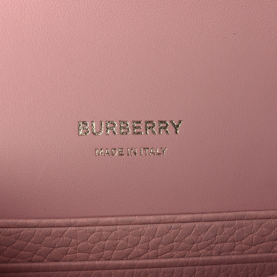 Burberry Grained Calfskin Mini TB Elongated Bag Dusty Pink Image 5