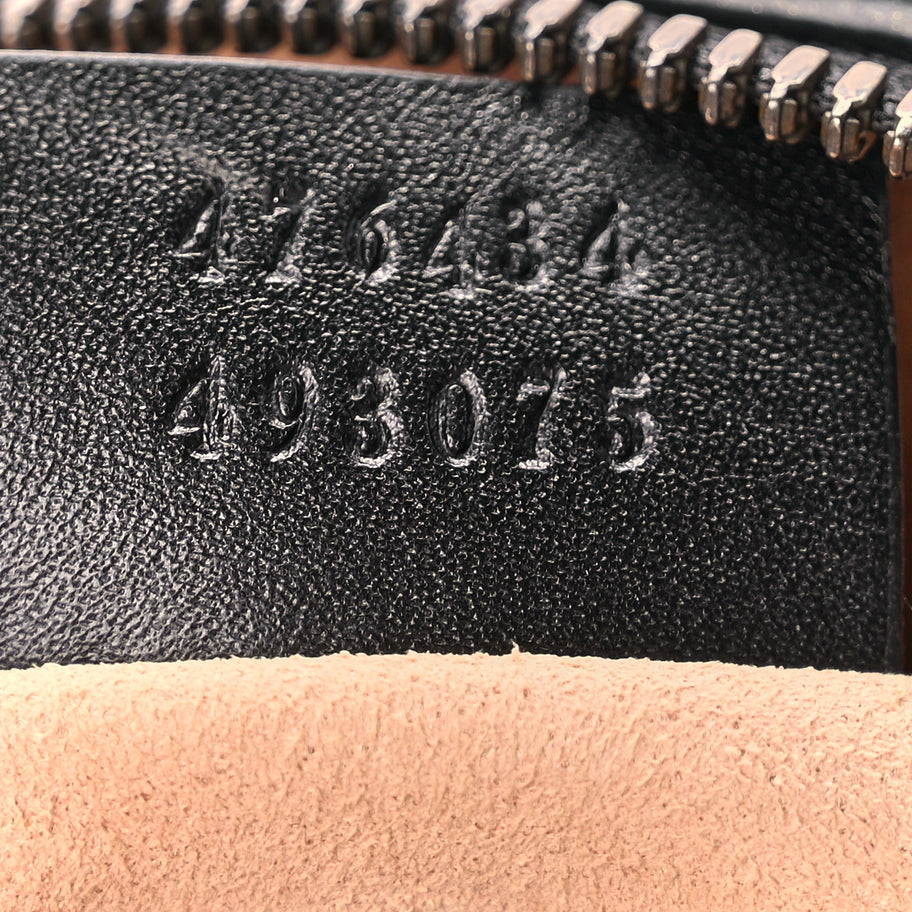 Gucci Calfskin Matelasse GG Marmont Belt Bag 85 Black Image 6