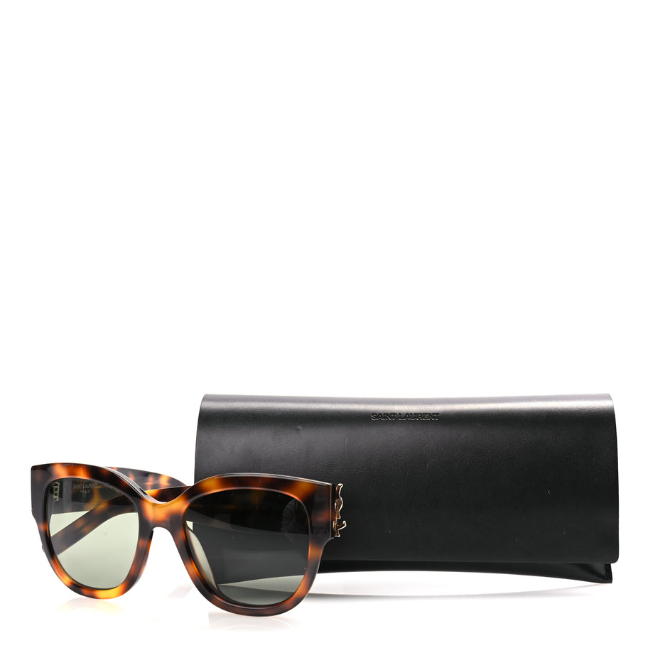 Saint Laurent Acetate Oversized Sunglasses SL M95 F Tortoise Image 7