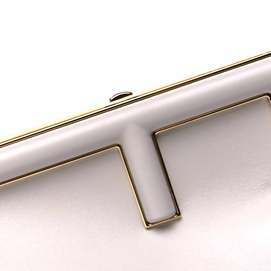 Fendi Shiny Nappa Small Fendi First  Ghiaia Image 7