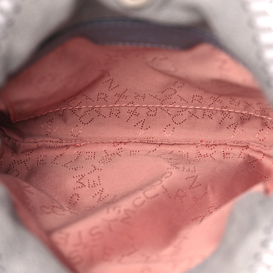 Stella McCartney Shaggy Deer Tiny Falabella Tote Grey Image 6