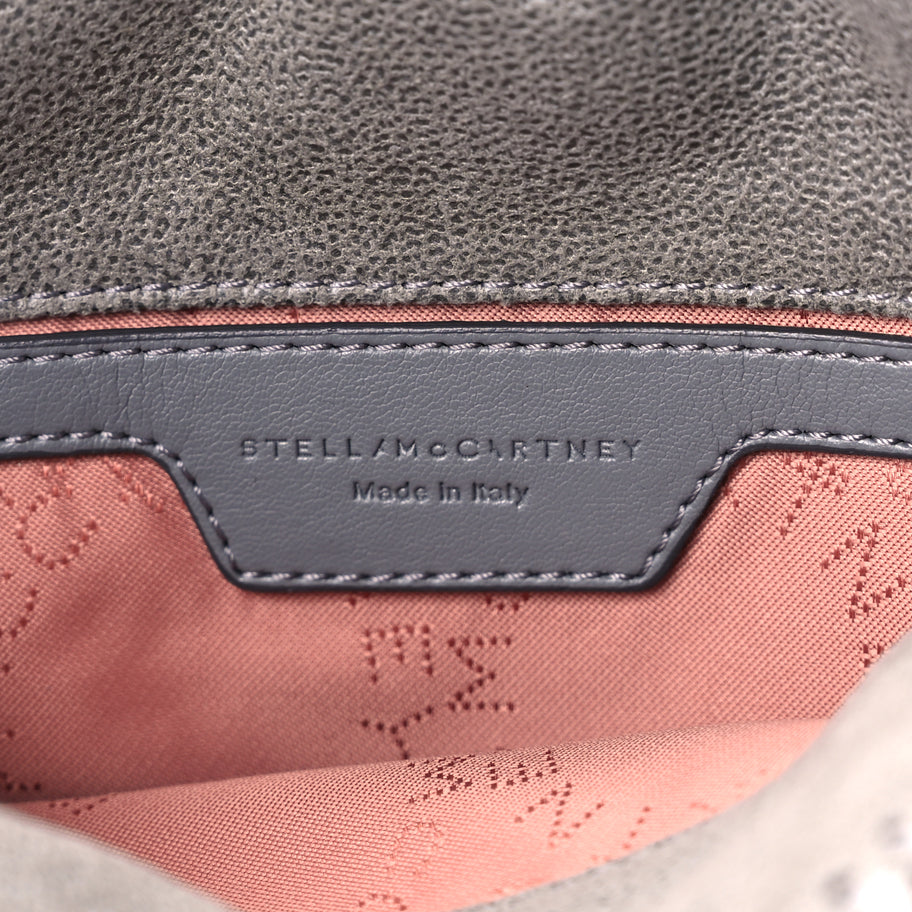 Stella McCartney Shaggy Deer Tiny Falabella Tote Grey Image 7