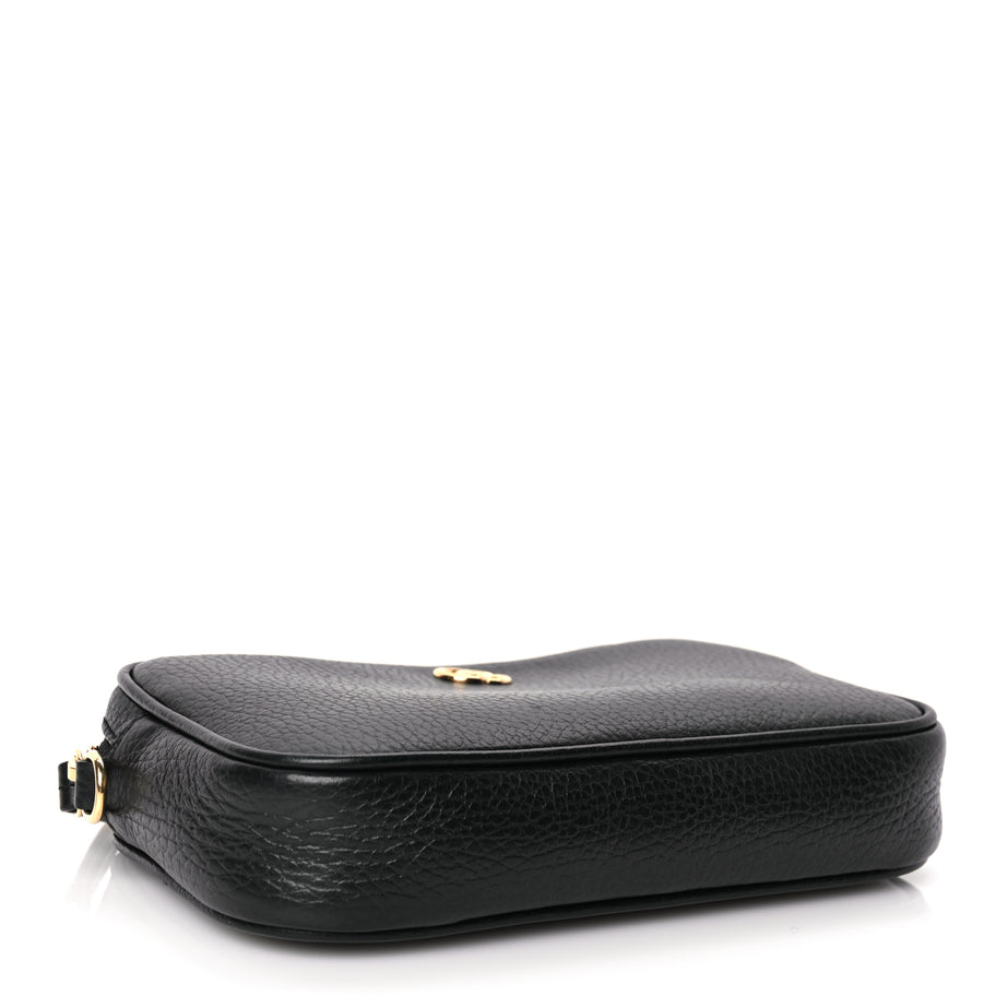 Gucci Dollar Calfskin Super Mini GG Marmont Chain Shoulder Bag Black Image 3