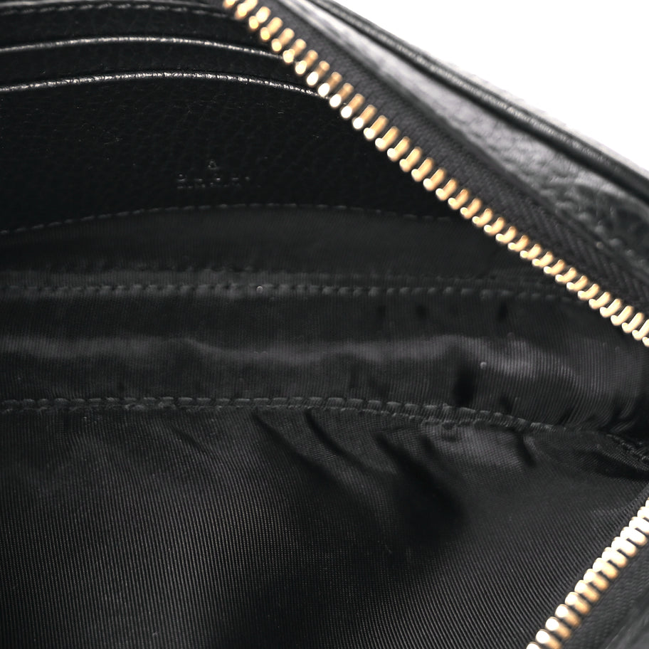 Gucci Dollar Calfskin Super Mini GG Marmont Chain Shoulder Bag Black Image 4