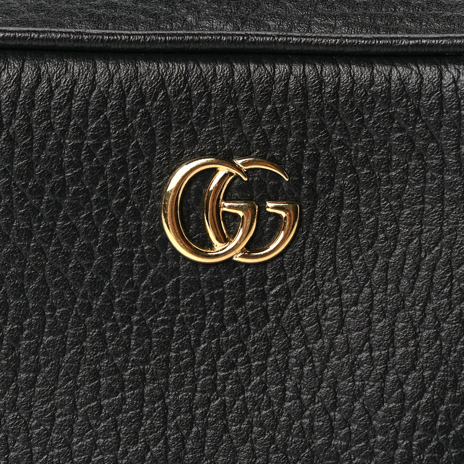 Gucci Dollar Calfskin Super Mini GG Marmont Chain Shoulder Bag Black Image 6