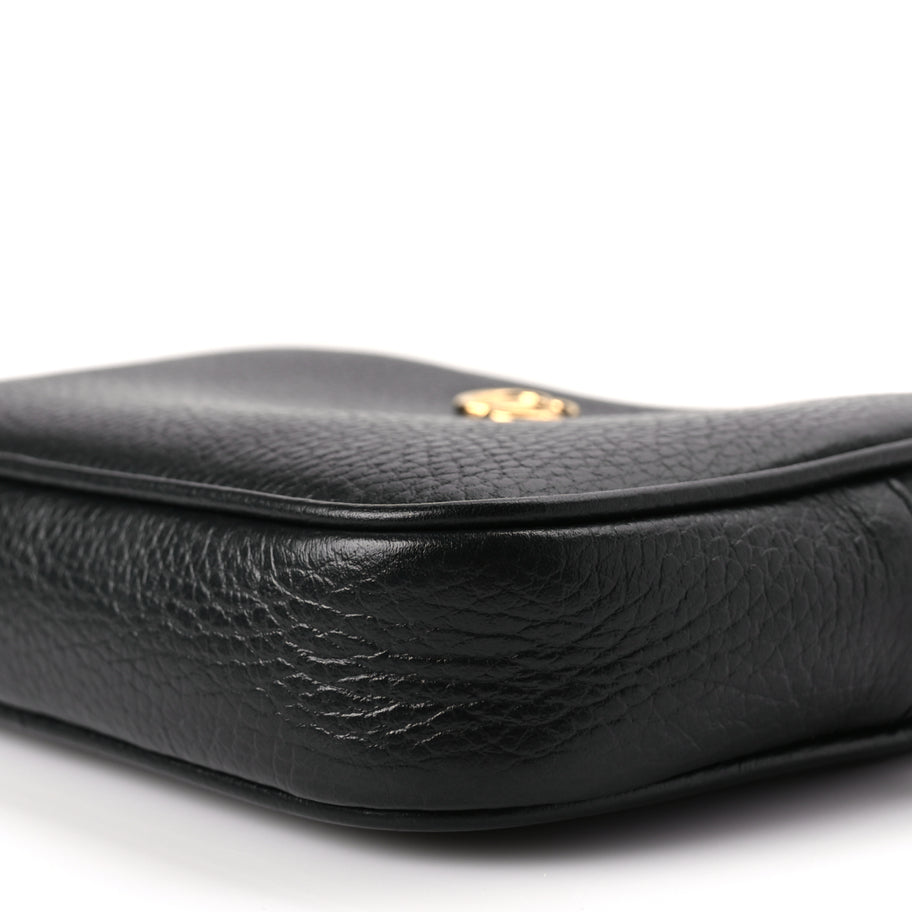 Gucci Dollar Calfskin Super Mini GG Marmont Chain Shoulder Bag Black Image 7