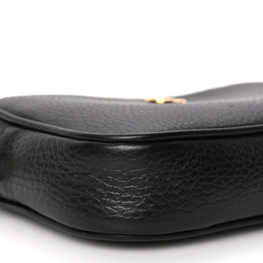 Gucci Dollar Calfskin Super Mini GG Marmont Chain Shoulder Bag Black Image 8