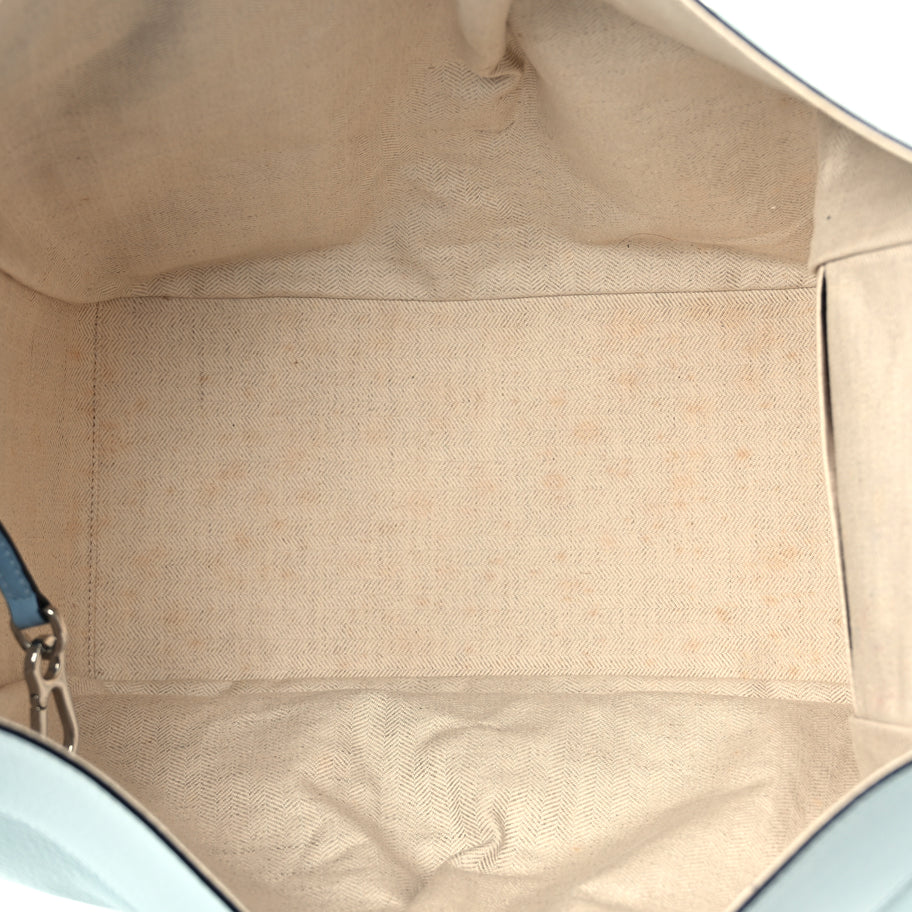 Loewe Calfskin Large Hammock Shoulder Bag Aqua Light Blue Stone Image 4