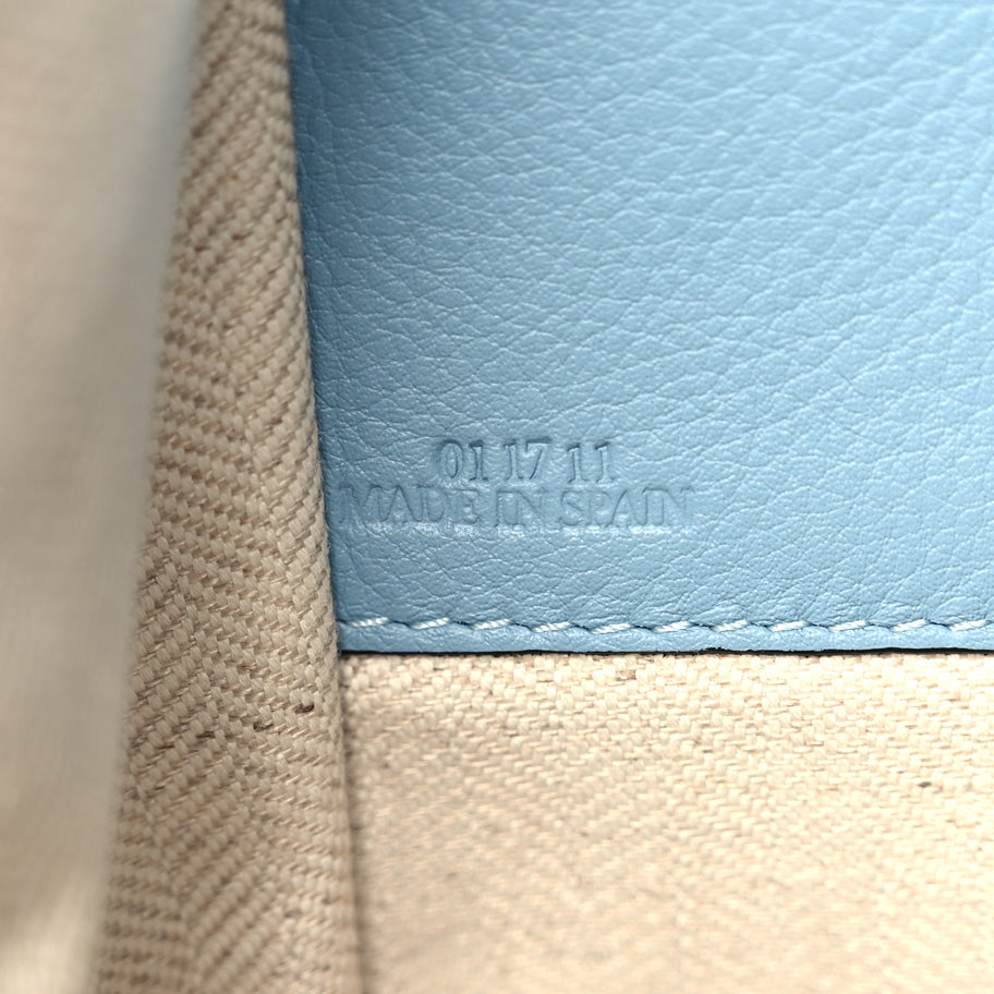 Loewe Calfskin Large Hammock Shoulder Bag Aqua Light Blue Stone Image 6