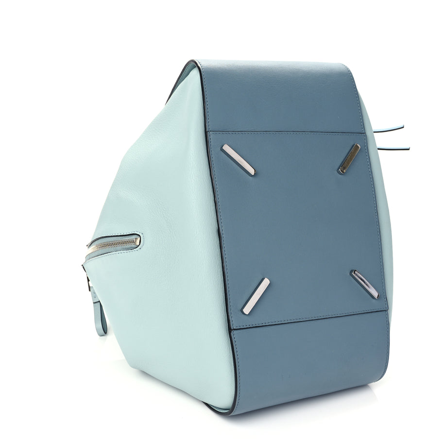 Loewe Calfskin Large Hammock Shoulder Bag Aqua Light Blue Stone Image 8