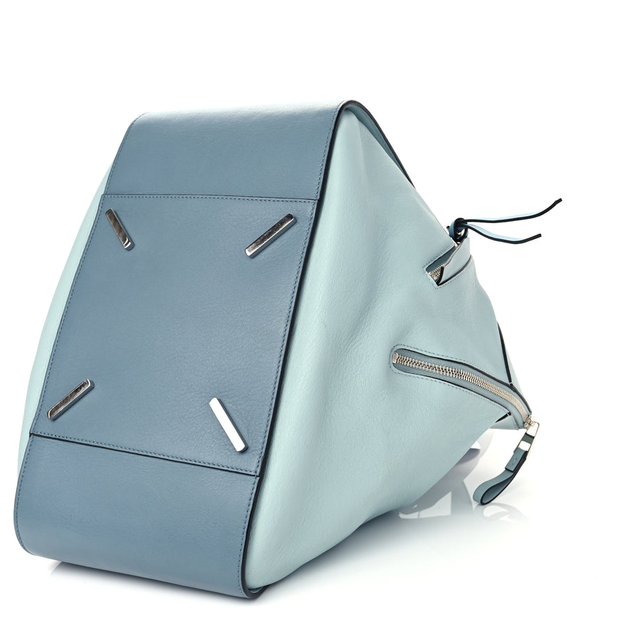 Loewe Calfskin Large Hammock Shoulder Bag Aqua Light Blue Stone Image 9