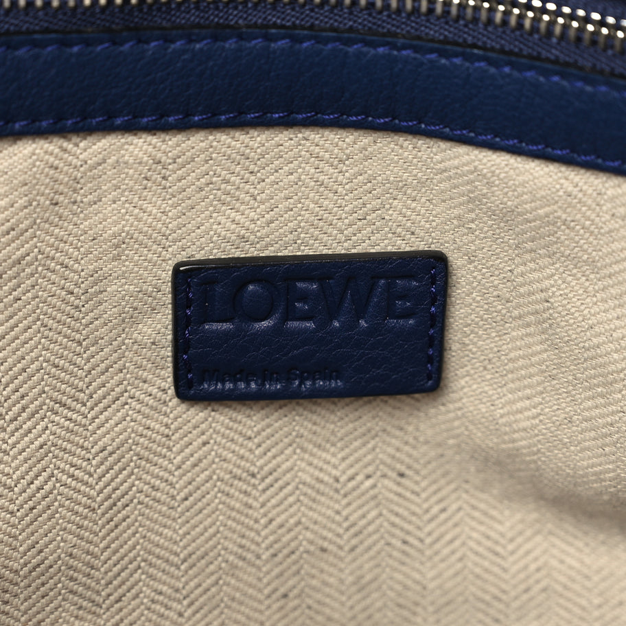 Loewe Calfskin Small Flamenco Knot Hobo Navy Image 4