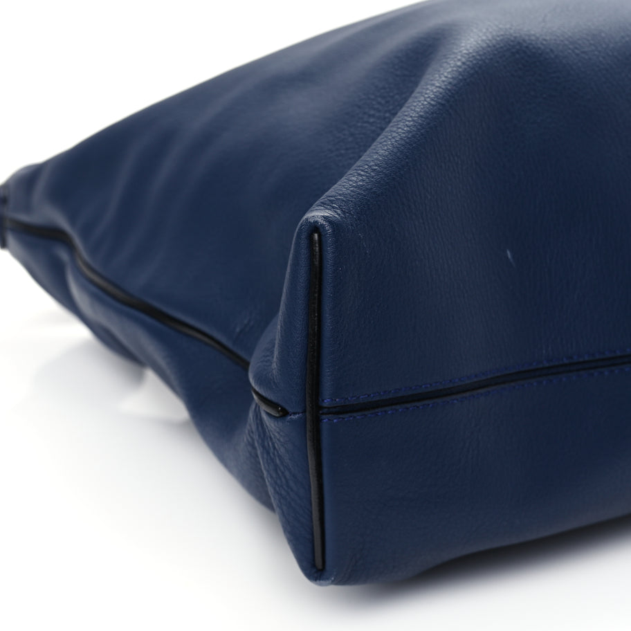 Loewe Calfskin Small Flamenco Knot Hobo Navy Image 6