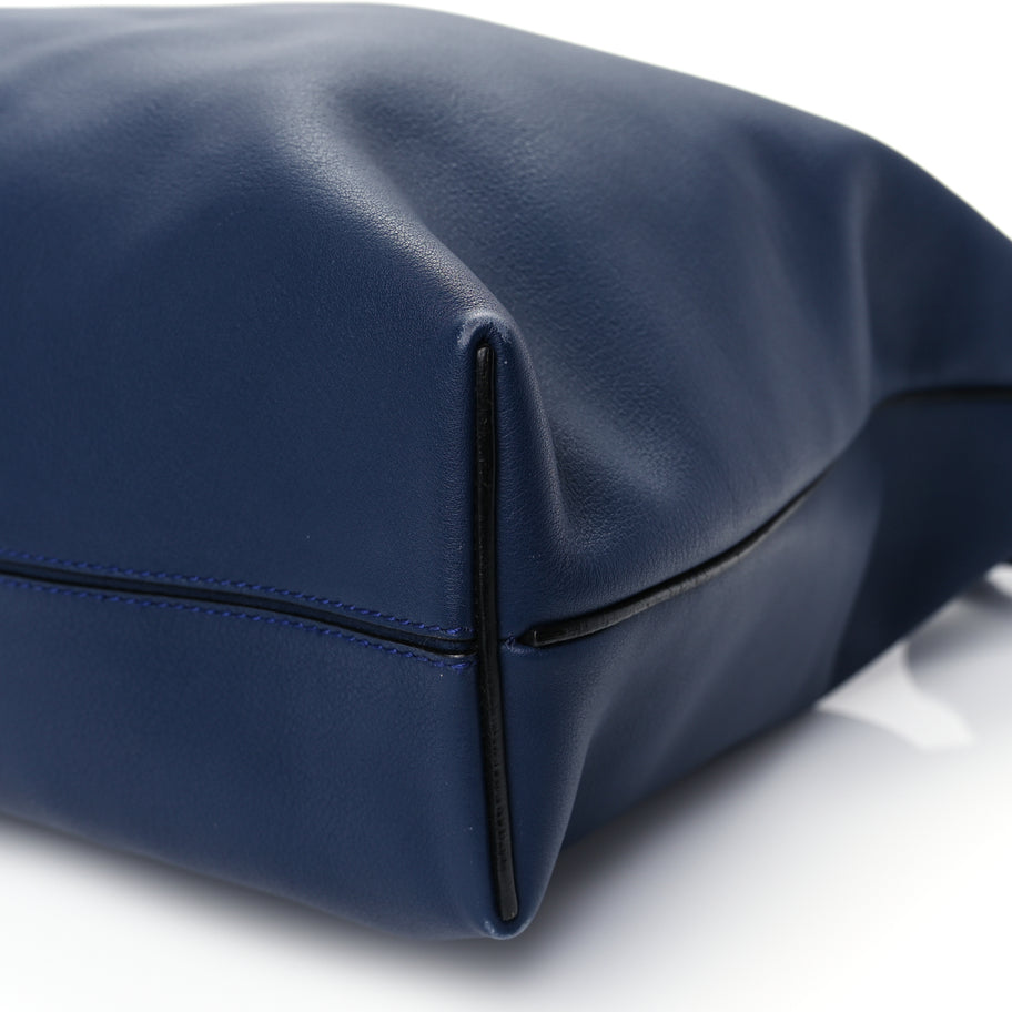 Loewe Calfskin Small Flamenco Knot Hobo Navy Image 7