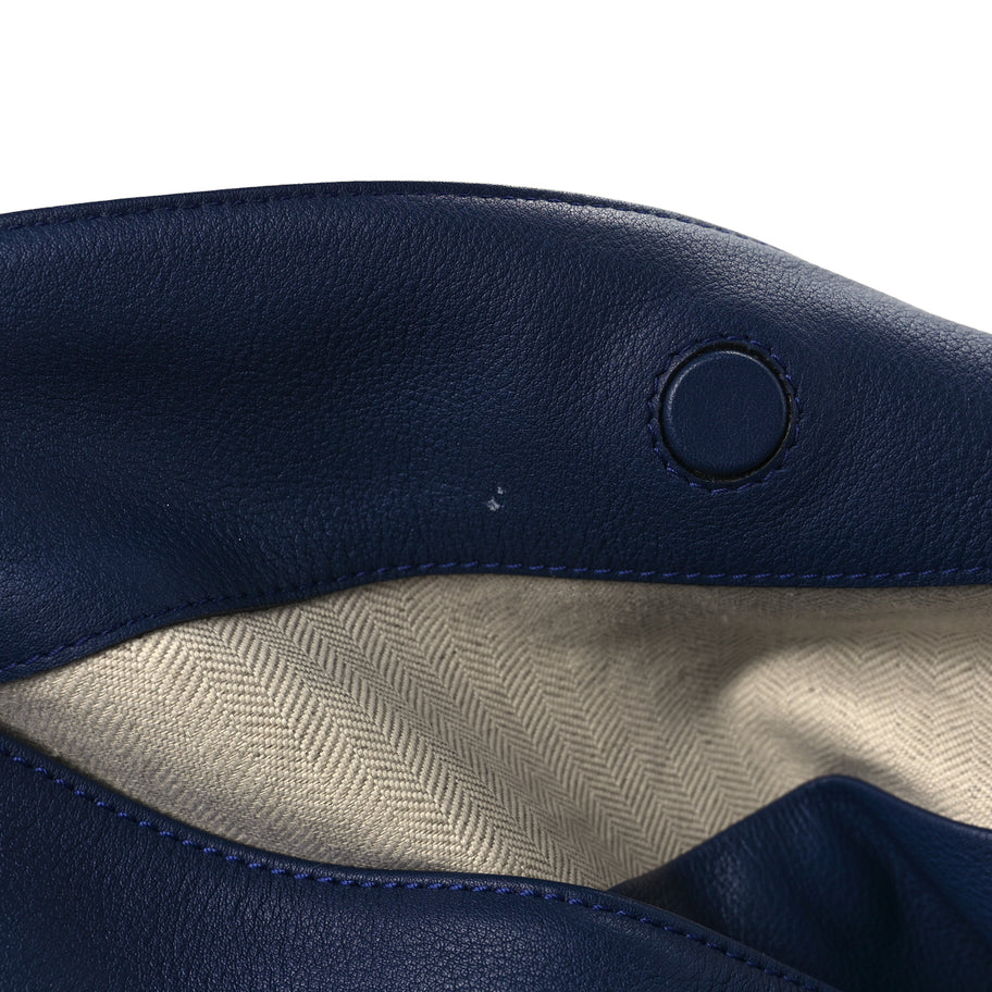 Loewe Calfskin Small Flamenco Knot Hobo Navy Image 8