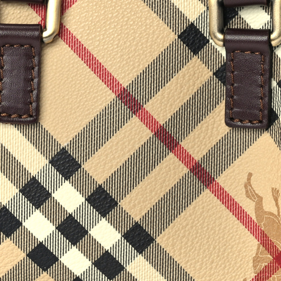 Burberry Haymarket Check Mini Shoulder Bag  Chocolate Image 6