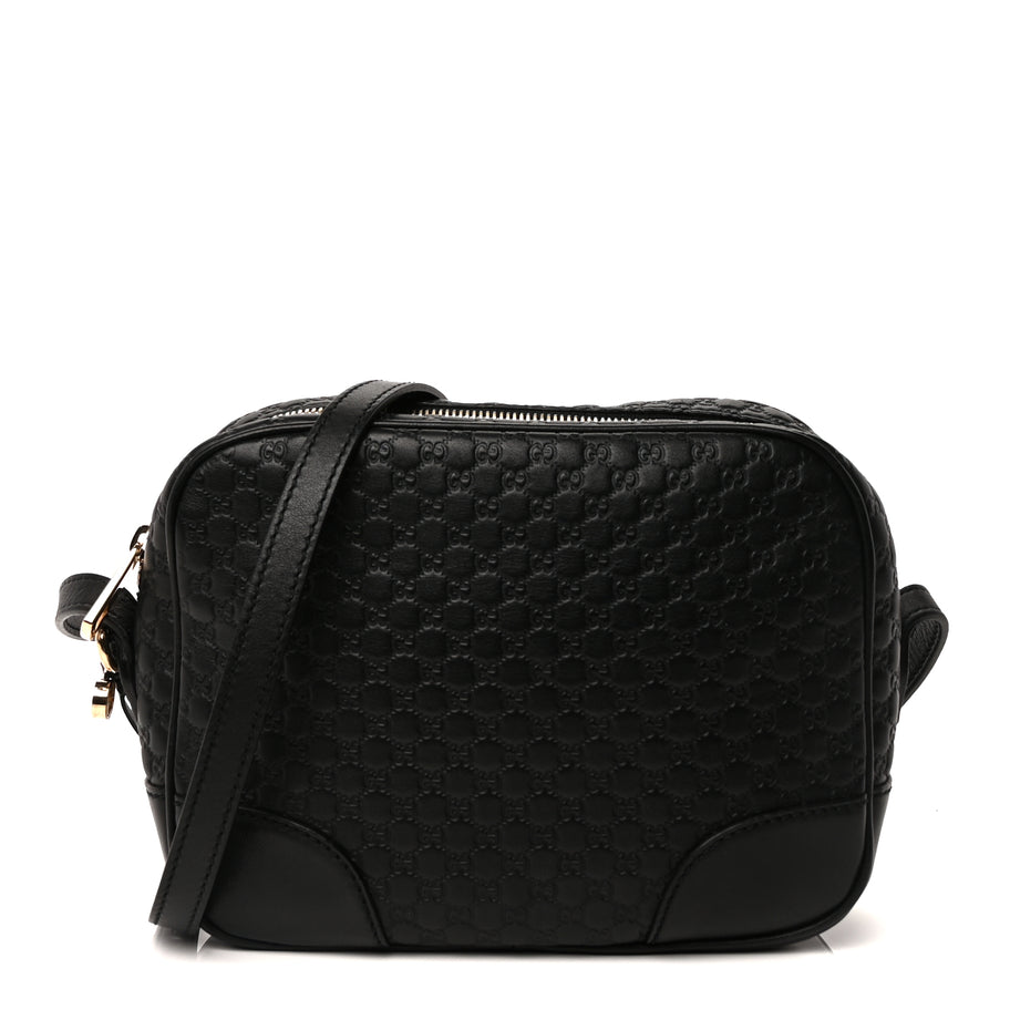 Gucci Microguccissima Mini Bree Messenger Bag Black Image 1