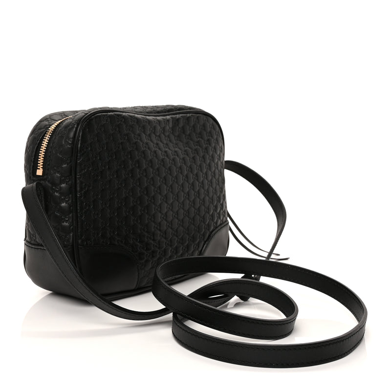  Gucci Microguccissima Mini Bree Messenger Bag Black