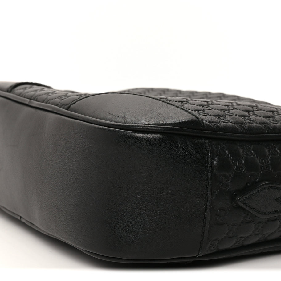 Gucci Microguccissima Mini Bree Messenger Bag Black Image 8