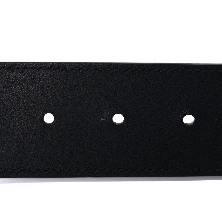 Gucci Calfskin Double G Wide Belt 75 30  Black Image 4