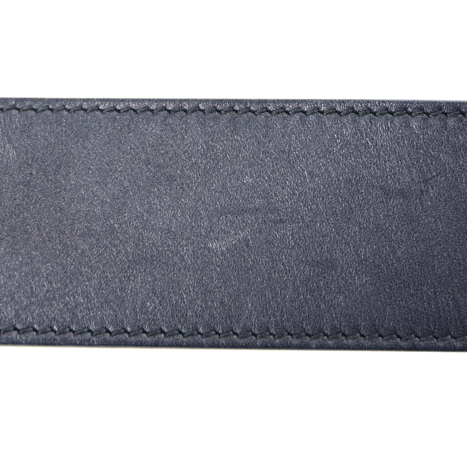 Gucci Calfskin Double G Wide Belt 75 30  Black Image 6