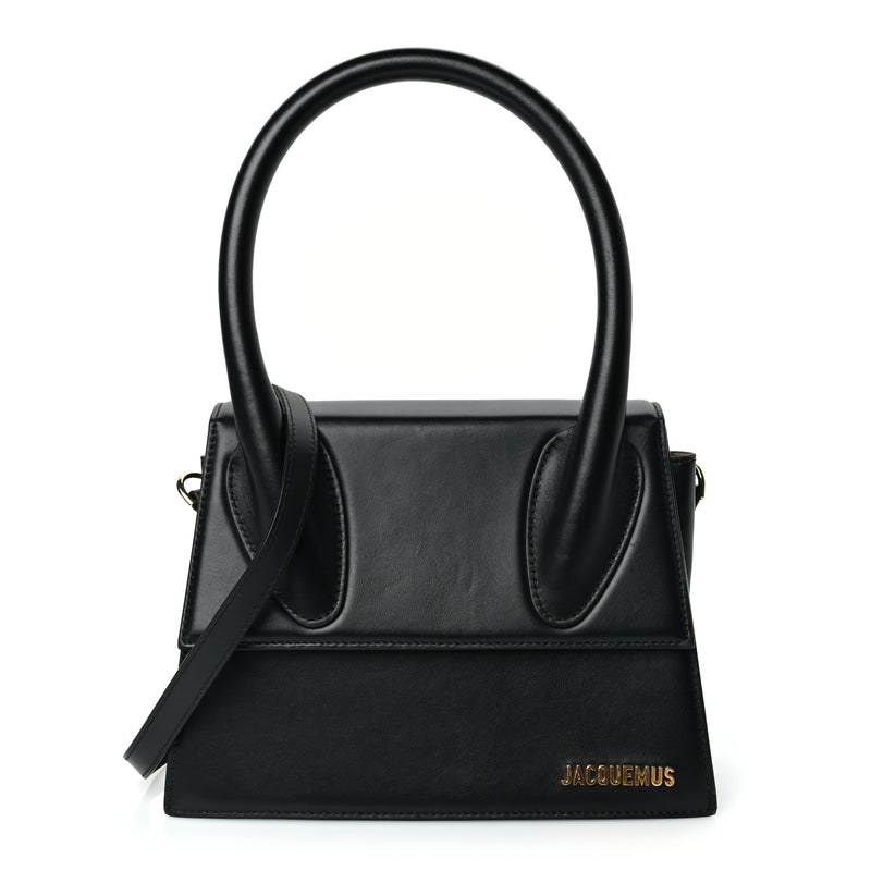  Jacquemus Smooth Calfskin Le Grand Chiquito Black