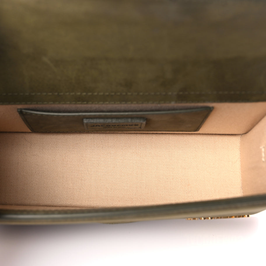 Jacquemus Nubuck Le Grande Bambino Dark Khaki Image 4