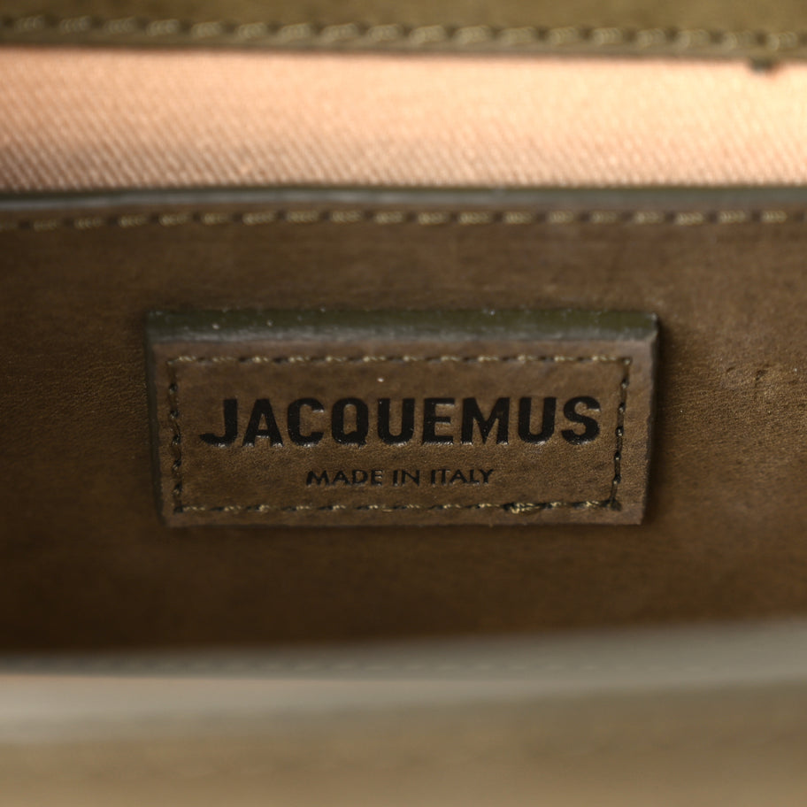 Jacquemus Nubuck Le Grande Bambino Dark Khaki Image 5