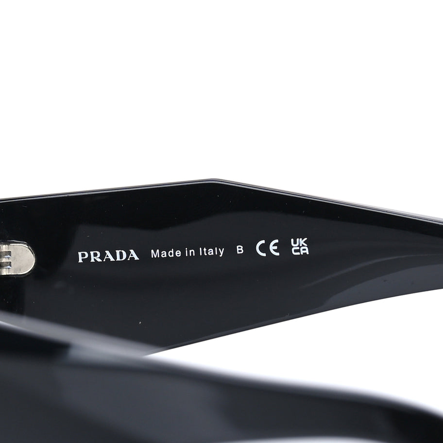 Prada Acetate Symbole Sunglasses SPR 17W  Black Image 6