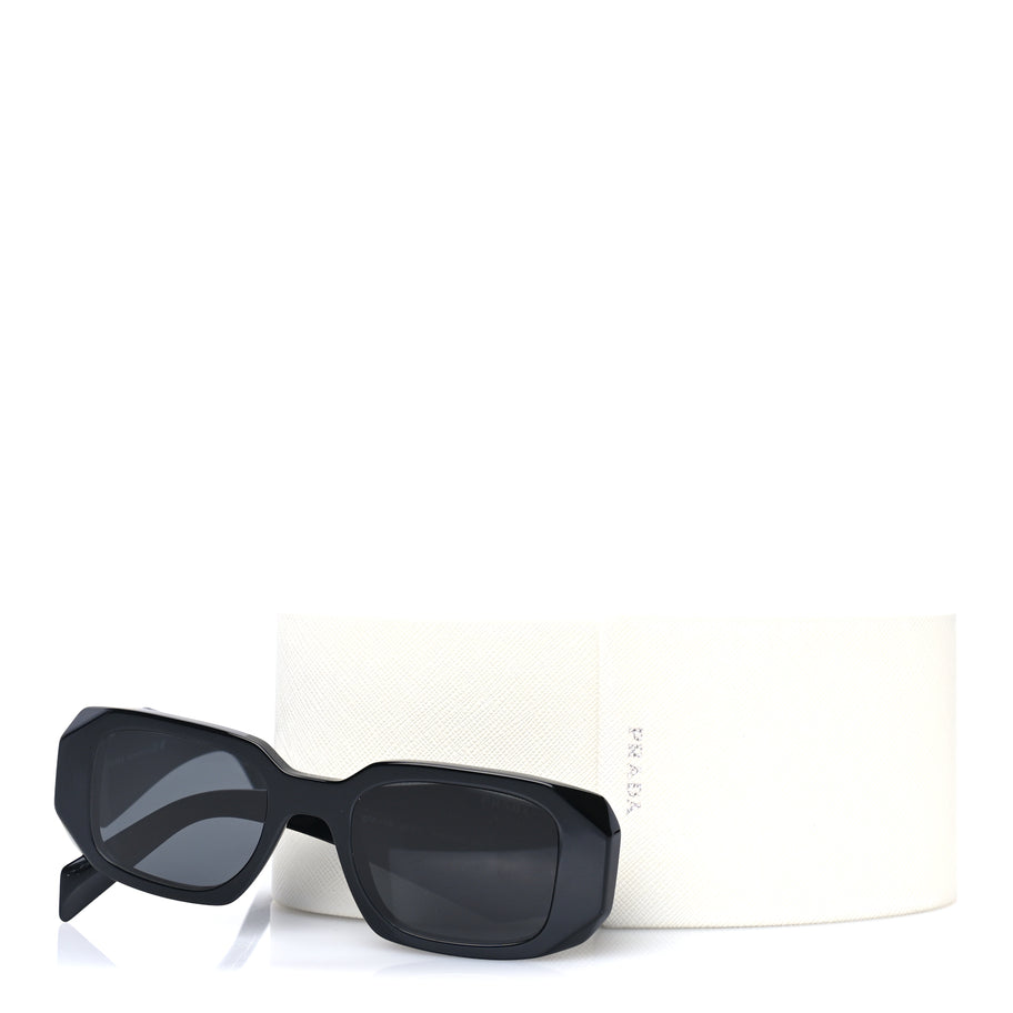 Prada Acetate Symbole Sunglasses SPR 17W  Black Image 7