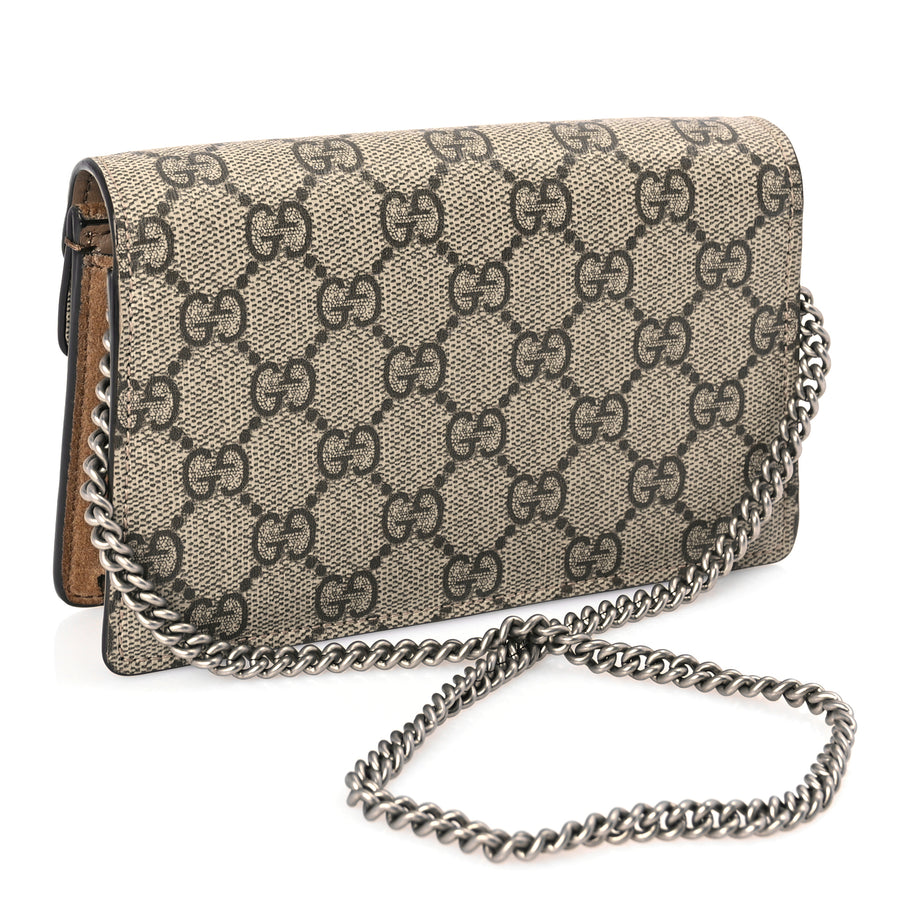 Gucci GG Supreme Monogram Super Mini Dionysus Shoulder Bag Taupe Image 2