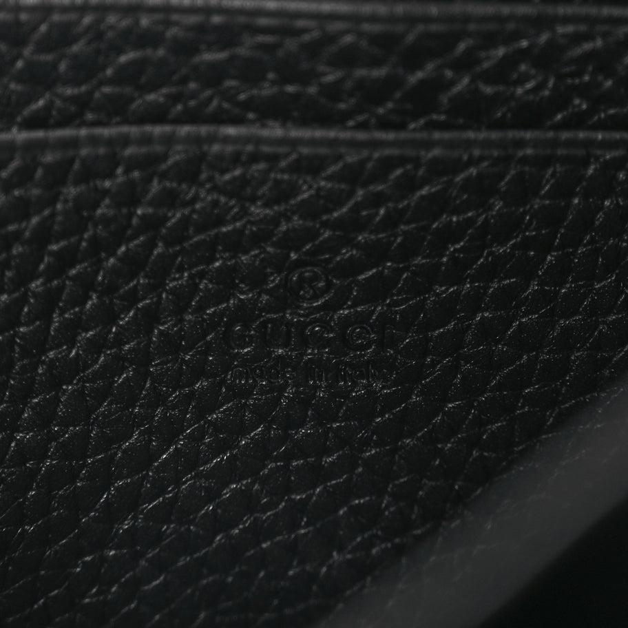 Gucci Calfskin GG Marmont Chain Wallet Black Image 6