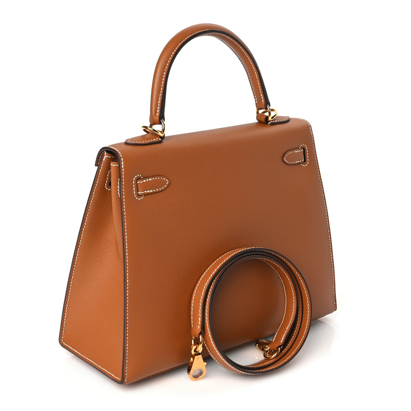  Hermes Epsom Kelly Sellier 25 Gold Gold